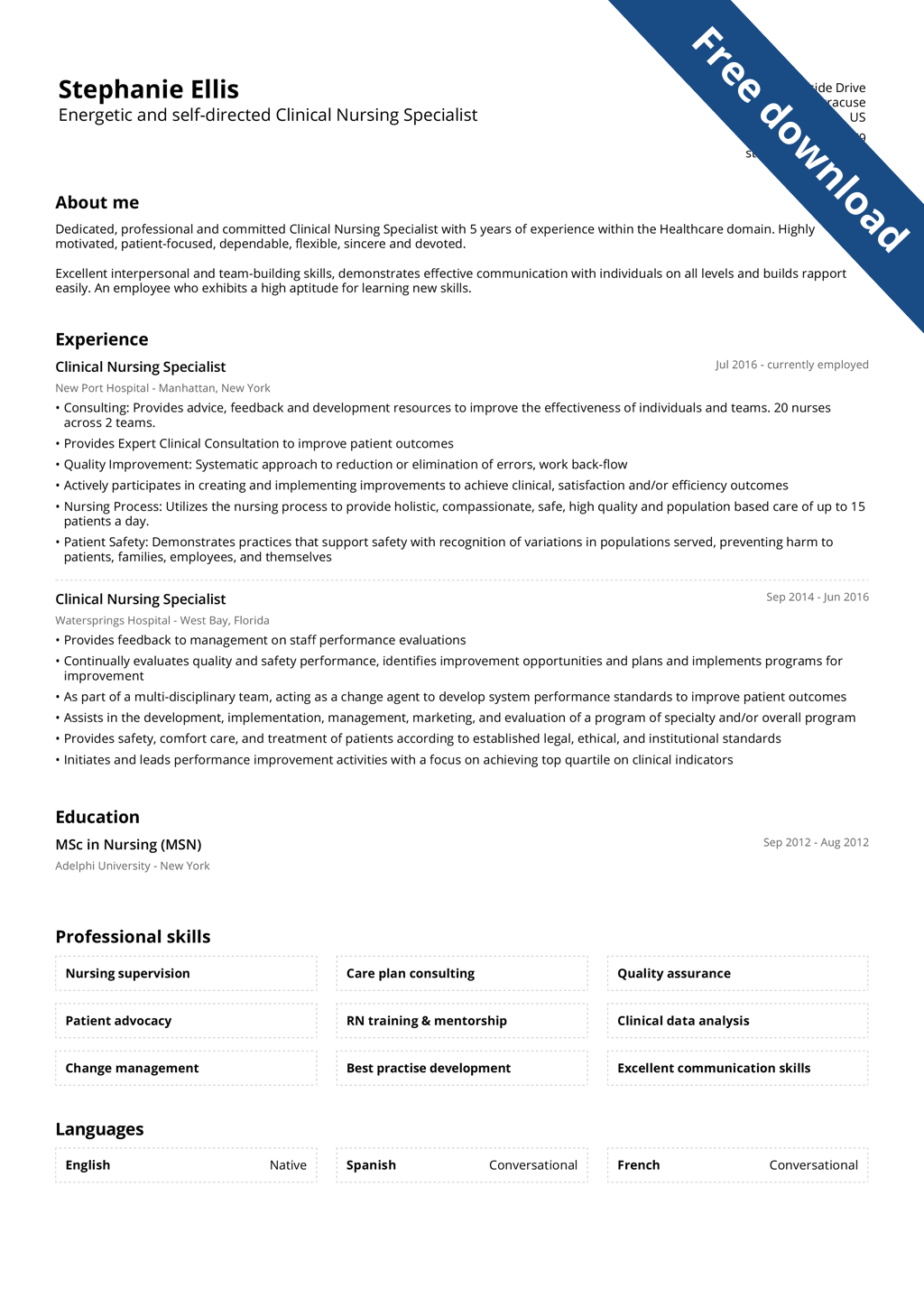 Basic Resume Template