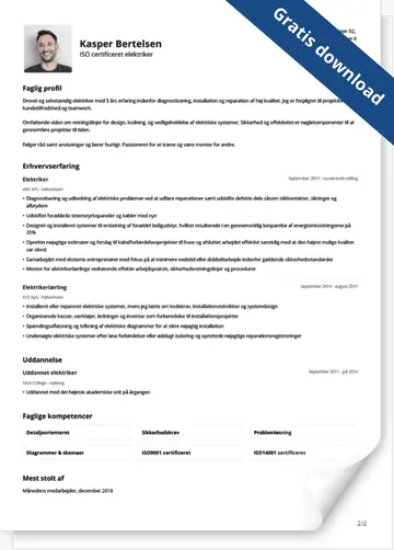 Basis CV Skabelon