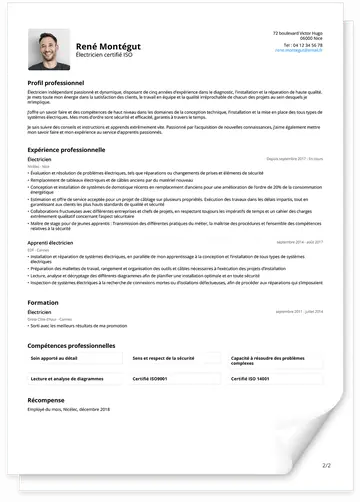 Modèle de CV basique