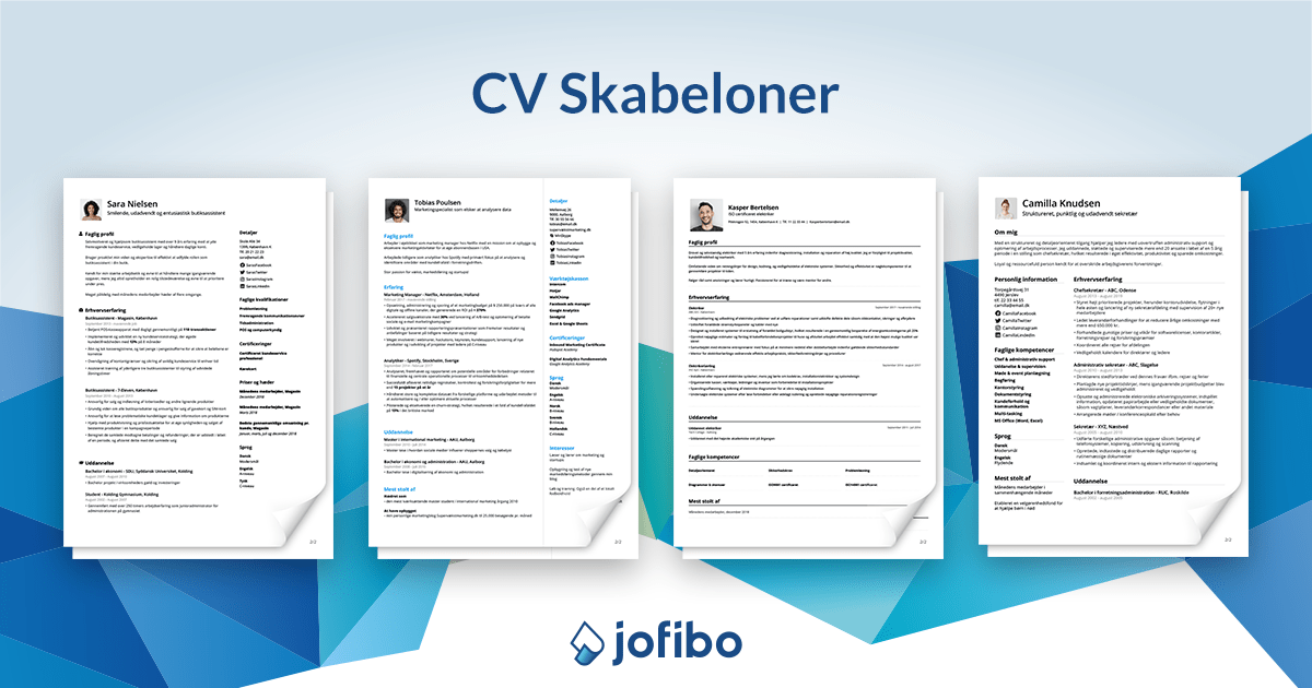 Professionelle CV Skabeloner Til 2023 [12+ Designs]