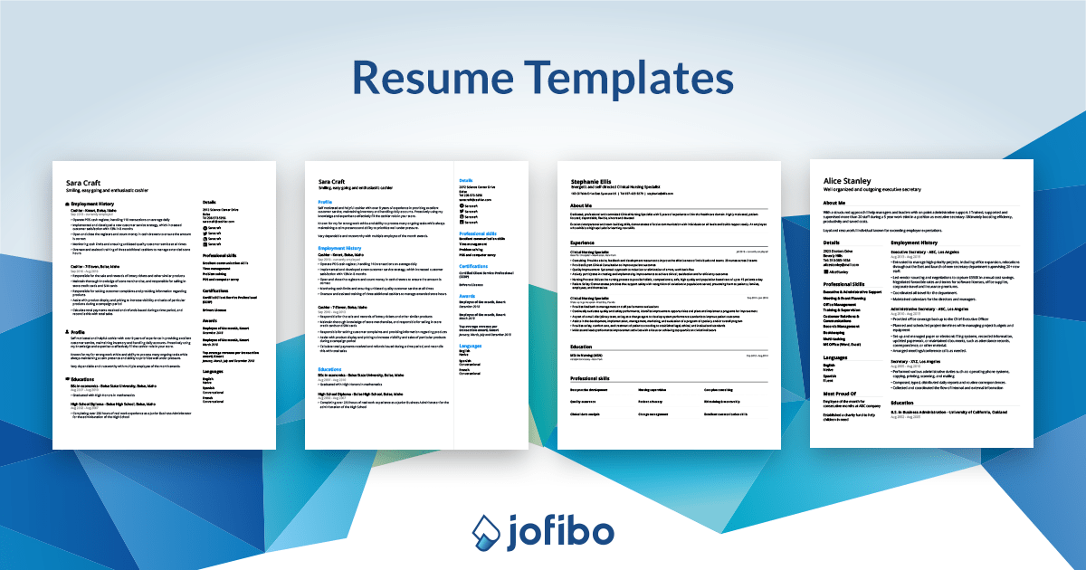 Resume Templates For 22 Edit Download