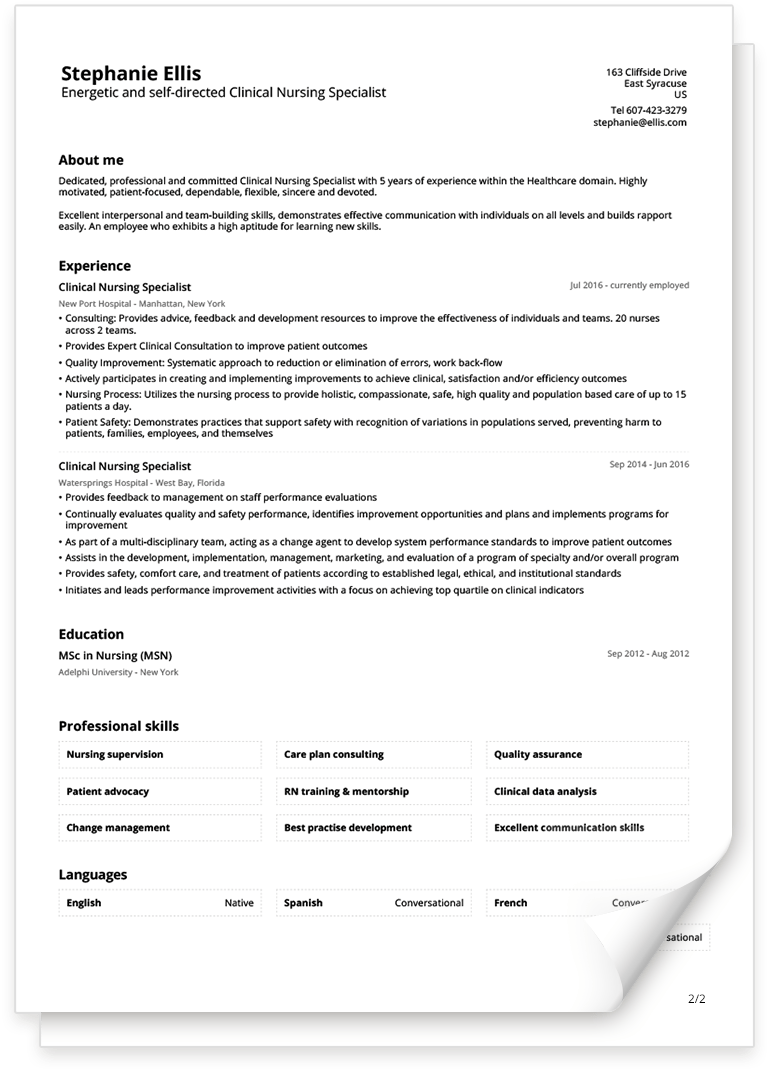 Cv Template Update Your Cv For 2021 Download Now