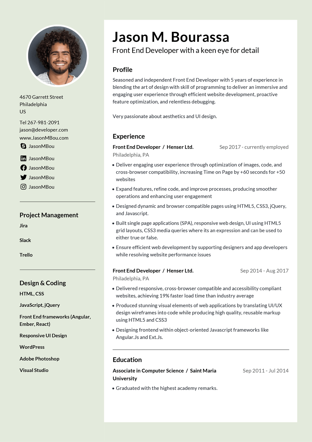 Résumé Templates ATS-Optimized Resume Design Creative Resume Modern