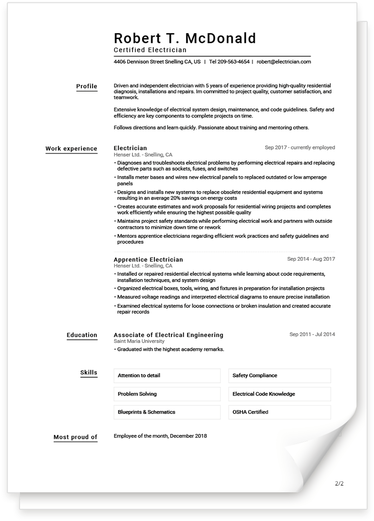 Cv Template Update Your Cv For 2021 Download Now