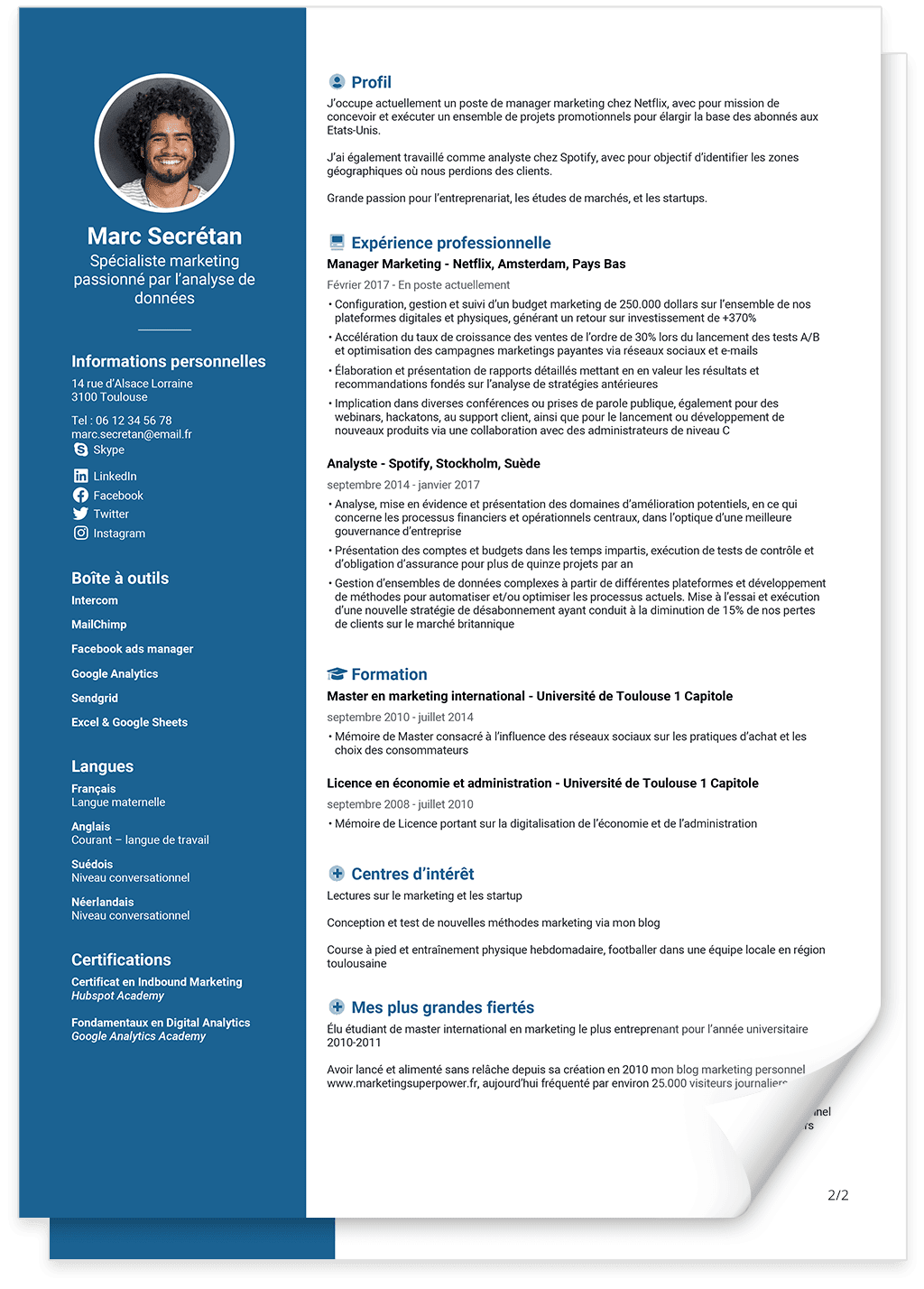 Mod le De CV Mettez Votre CV Jour Pour 2026 12 Designs 