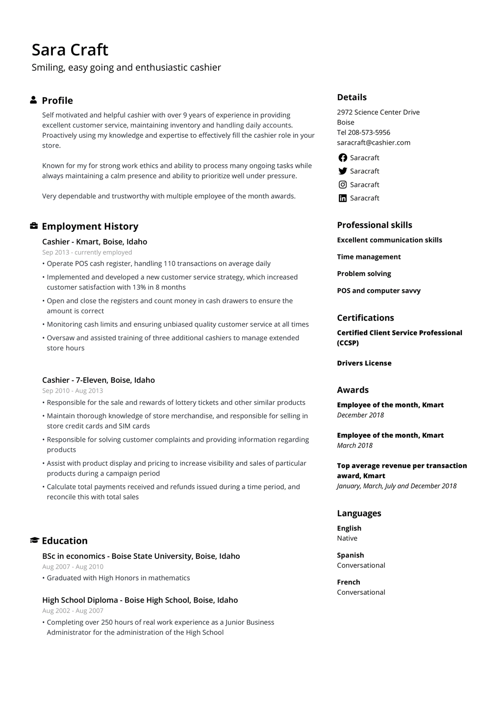 basic resume format for job interview   16