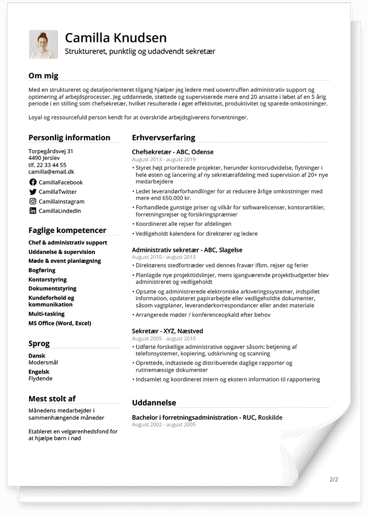 Online CV bygger: Lav et gratis CV og ansøgning på få minutter