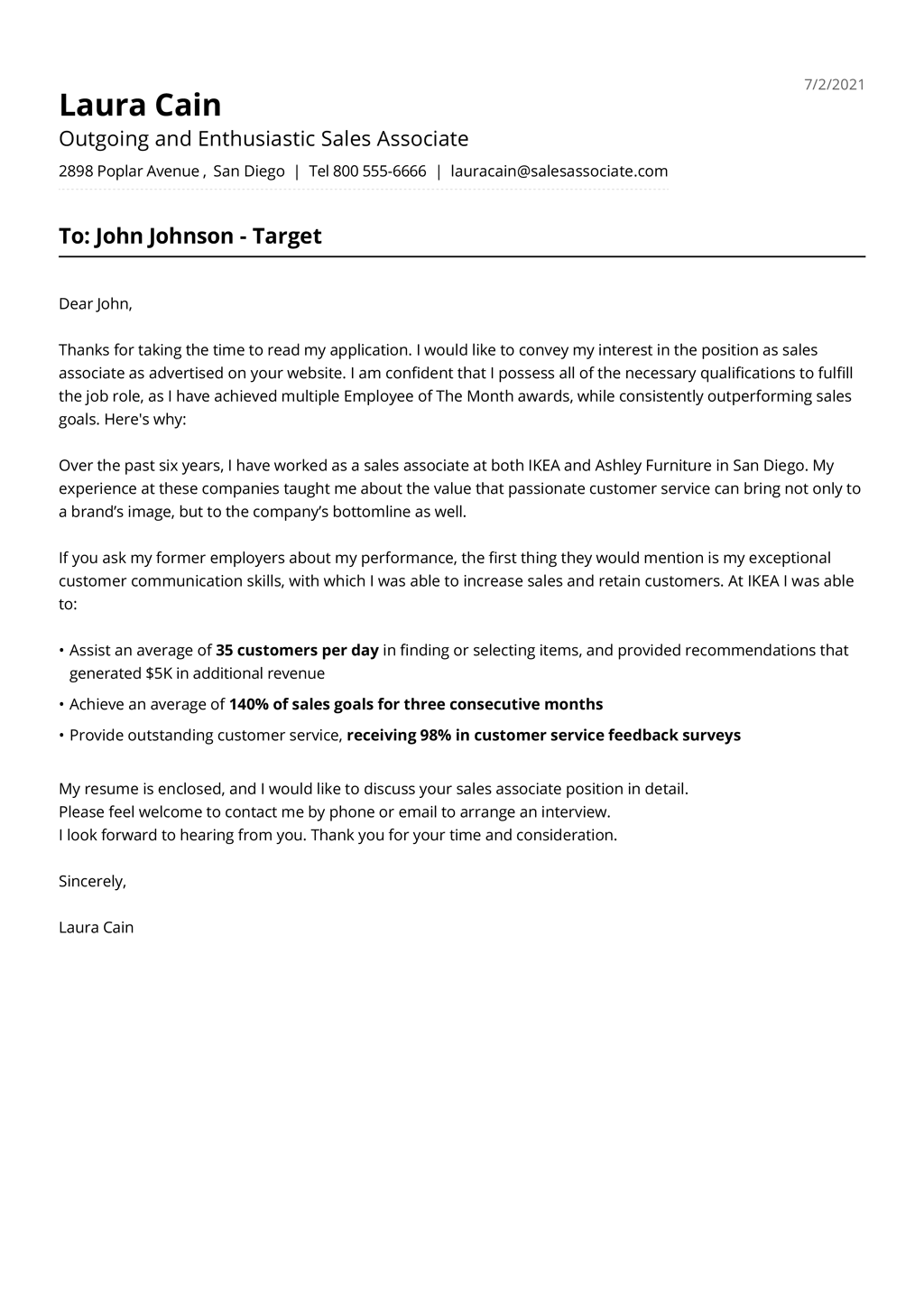 cover letter template jobseeker